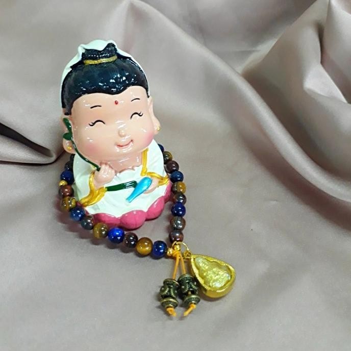 Gelang tasbih Buddha 27 Tiger eye 3 Colour Kwan im