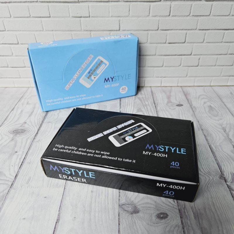 

Penghapus ERASER pensil murah hitam/putih 1 pack isi 40 pcs