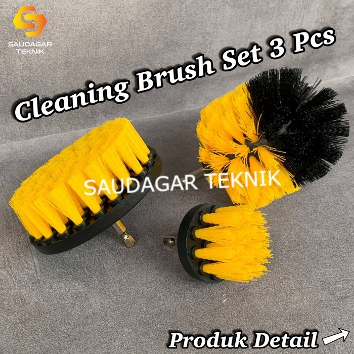 Mata Bor Sikat Pembersih Serbaguna Adaptor Bor Sikat Cleaning Head
