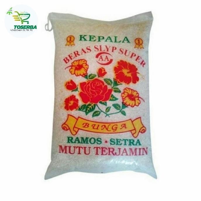 

beras ramos setra 5 kg cap bunga