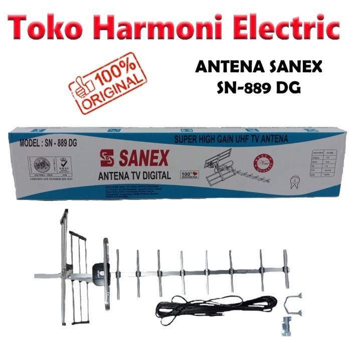Antenna Digital Luar Outdoor Tv Sanex / Antena Tv Sanex 889 Dg