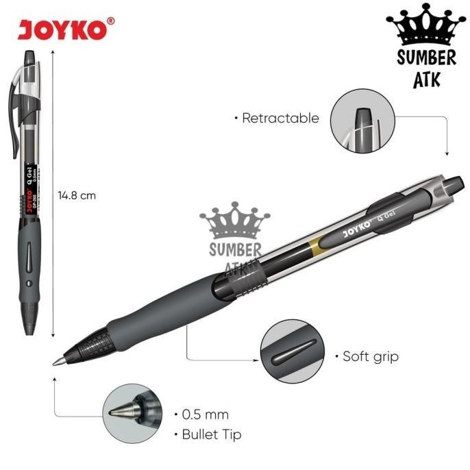 

Gel Pen Pulpen Pena Joyko Gp-265-72 Q Gel 0.5 Mm 1 Pack 72 Pcs