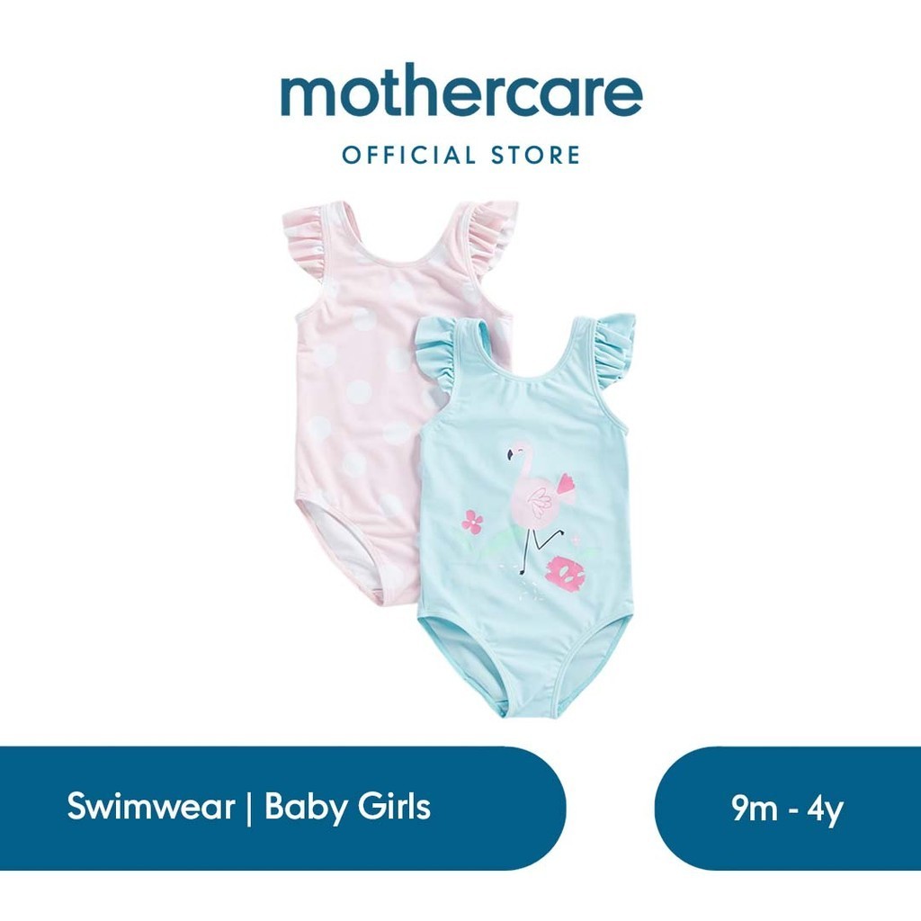 Mothercare Flamingo and Spot Swimsuits 2 Pk - Baju Renang Bayi Perempuan