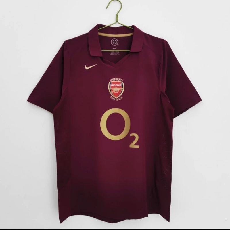[BEST DEAL] RETRO JERSEY BOLA ARSENAL AWAY O2 2005 2006 GRADE ORI IMPORT