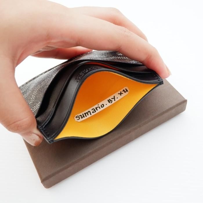 

Dompet Kartu Card Wallet Holder Brand Branded Gy Kulit Leather Skin