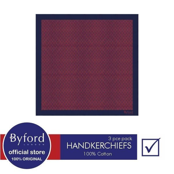 Byford Saputangan 3 warna / pa - VBYH01W3F