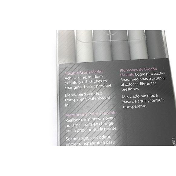 

Sakura Koi Coloring Brush Pen - 6 Grey Color Set
