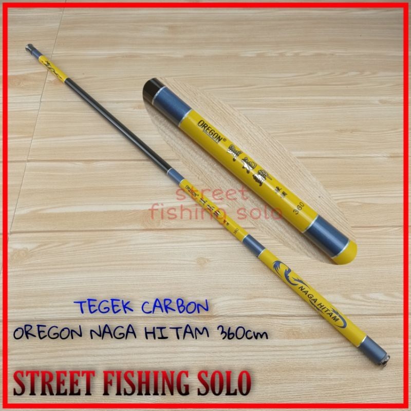 [BEST DEAL] Joran Tegek RUAS panjang Carbon OREGON NAGA Hitam 360 450 540 cm