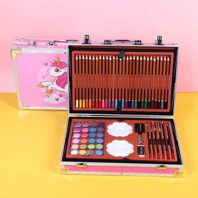 

Crayon Art Set Crayon Mewarnai Anak Alat Lukis Sekolah 145 Pcs