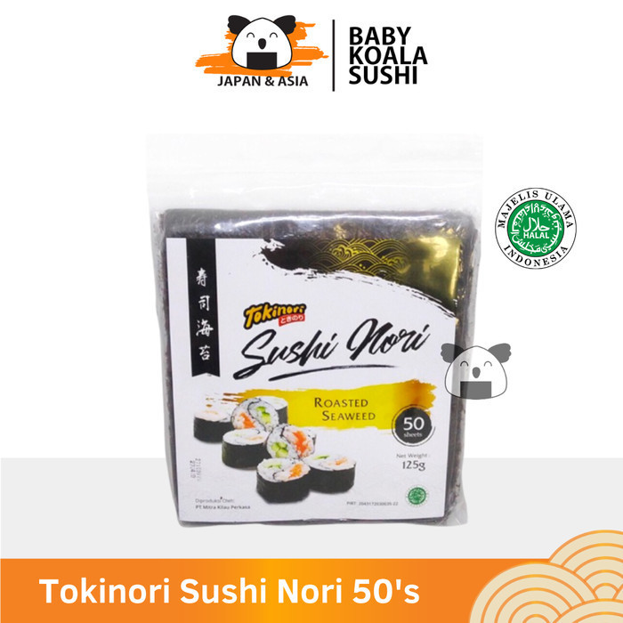 

NORI HALAL Tokinori 50 lembar Rumput Laut Sushi Yakinori Kimbab