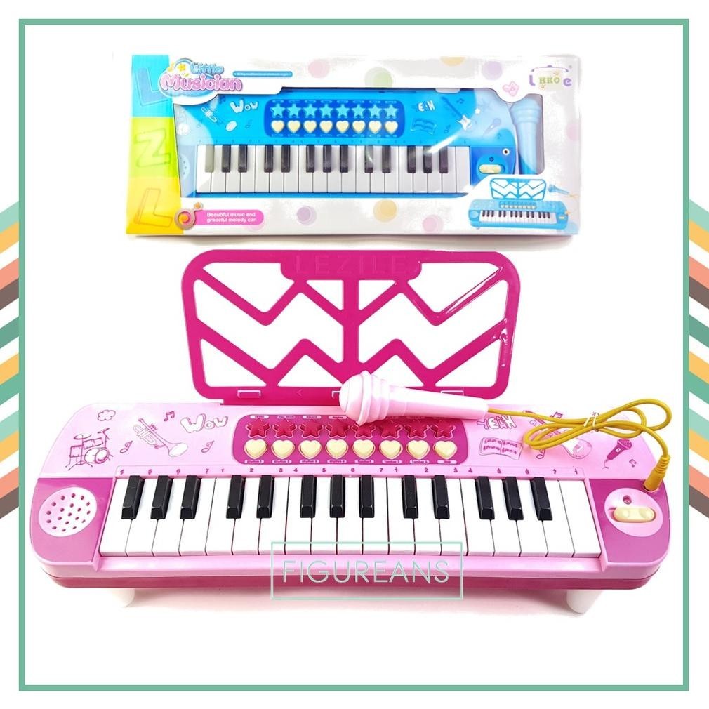 Figureans Mainan Anak Mainan Piano Little Musician Piano Mic