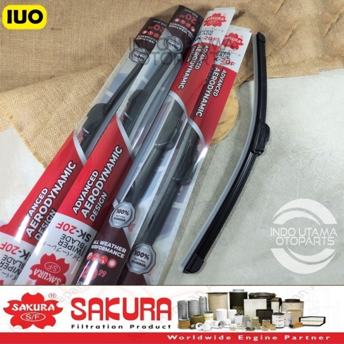 Wiper Frameless Mitsubishi Kuda Karet Kaca Mobil Sakura