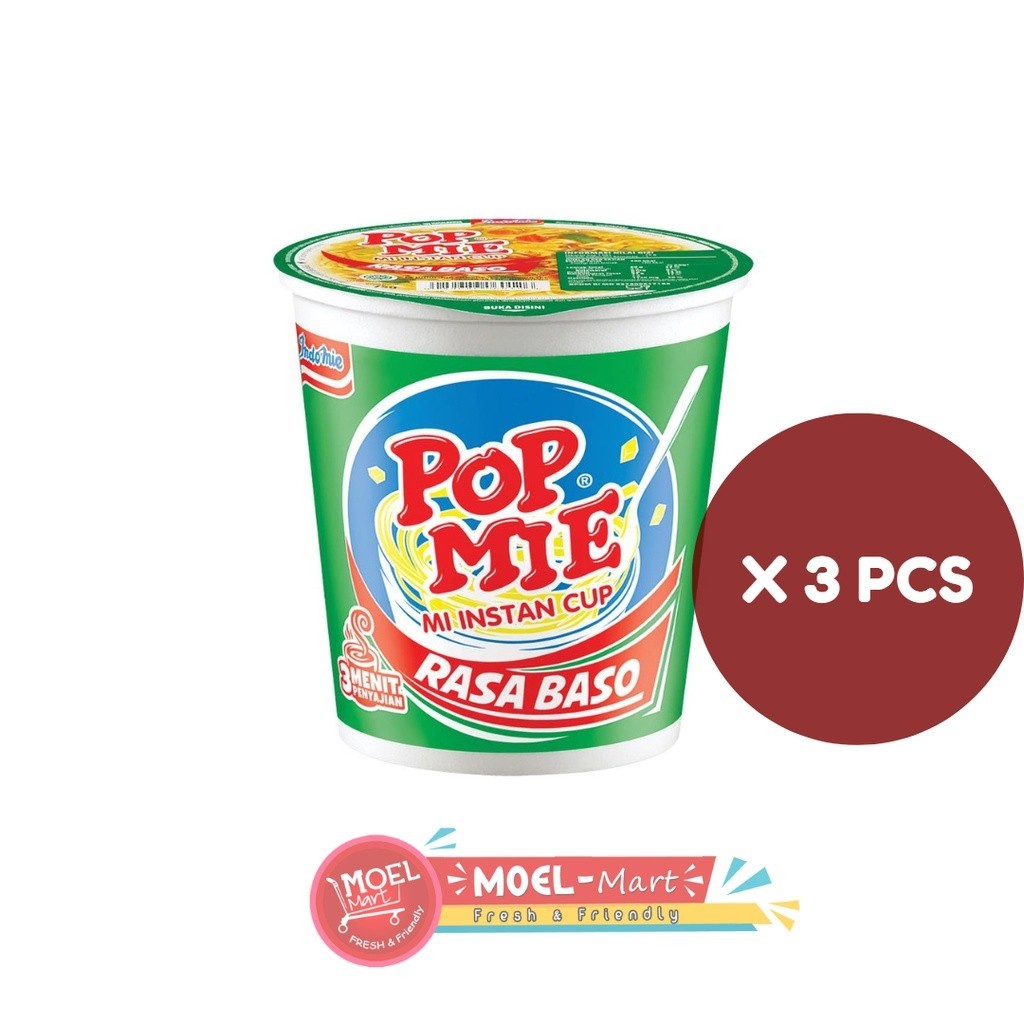 

POP Mie Rasa baso 3pcs x 75gr