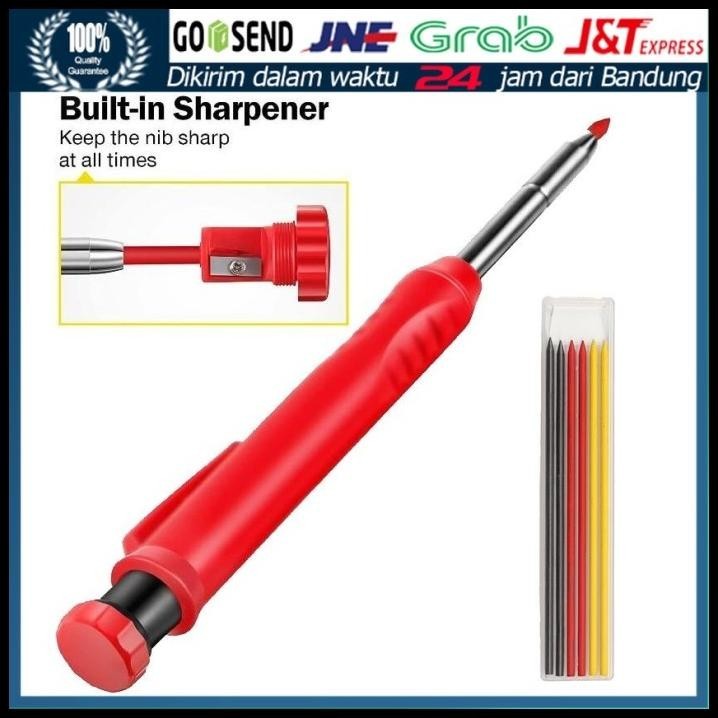 

GRATIS ONGKIR 7PCS/SET PENSIL TUKANG SOLID CARPENTER MARKING BESI KAYU TEMBOK