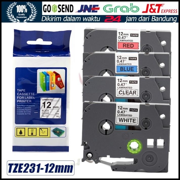 

DISKON PITA LABEL TAPE PRINTER BROTHER 12MM (TZE-231 LABEL TAPE) !!!!
