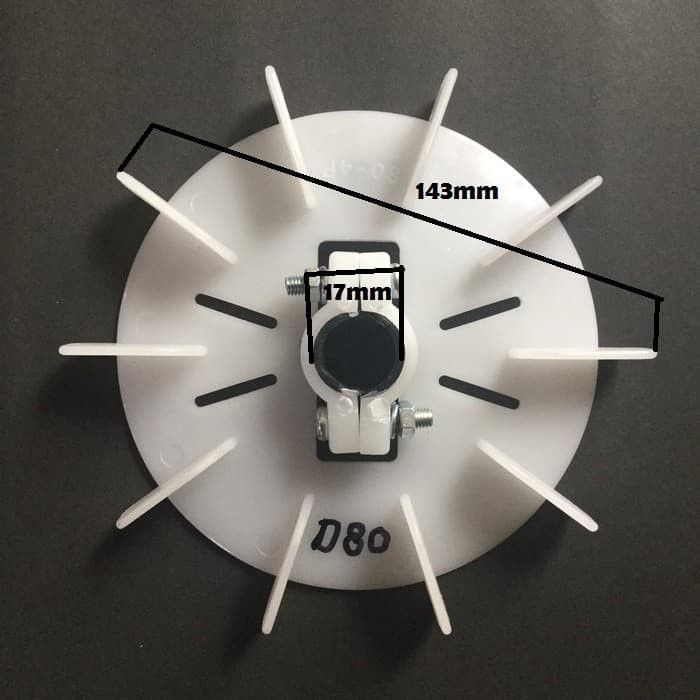 D80 - Kipas Dinamo - Kipas Motor - External Fan-Kipas motor TECO