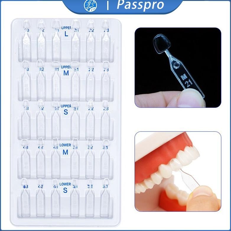 Ready 30Pcs/Set Veneer Gigi  Form Dental Cetakan Veneer Gigi Alat Pemutih Veneer Gigi