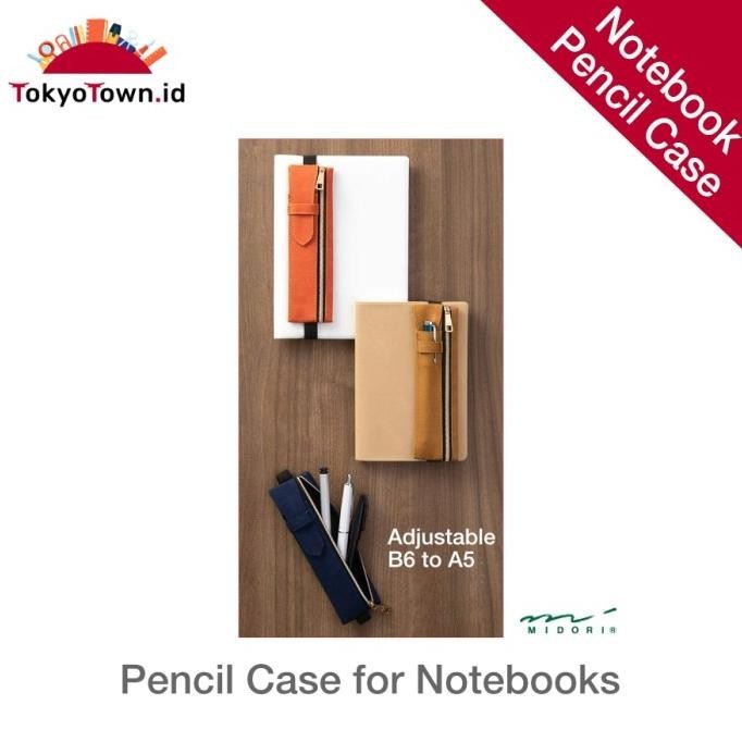 

Midori Pen Case With Bookband for B6 to A5 notebook