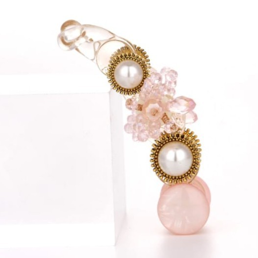 Jepit Rambut Banana Clip Mutiara Kristal/Claw Banana