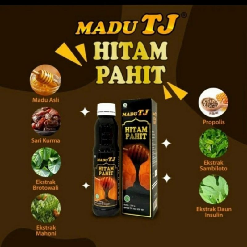 

Madu TJ HITAM PAHIT buat mengatasi Diabetes, Asam Murat dan lain" 250g