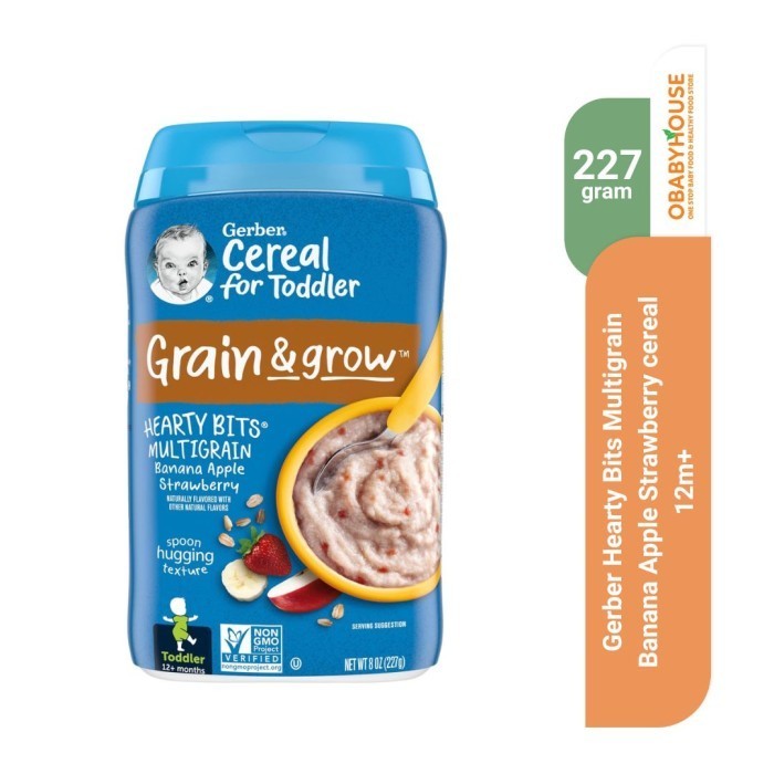 

Akko - Gerber Hearty Bits Multigrain Banana Apple Strawberry Cereal 12M+