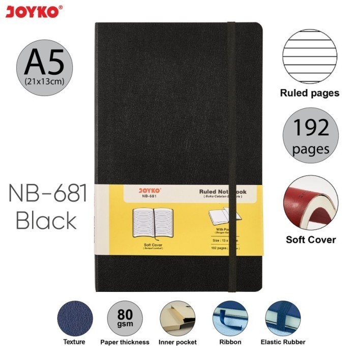 

Ruled Notebook Diary Agenda Softcover A5 JOYKO NB-681