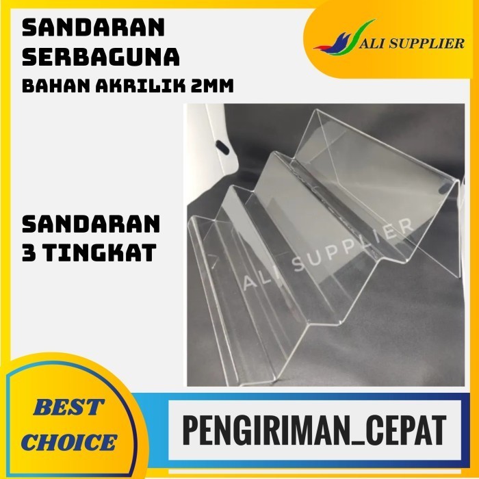 

Acrylic Display Kartu Perdana / Sandaran HP / Sandaran Serbaguna