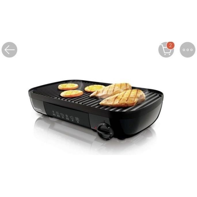 Philips Table Grill Pemanggang Listrik Hd6320/20 Bonstania