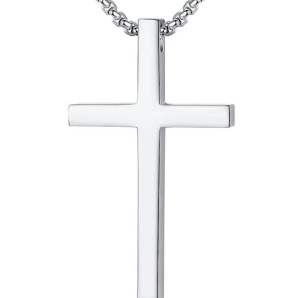 Kalung Bandul Liontin Salib Pria Wanita Cross Pendant Necklace GM