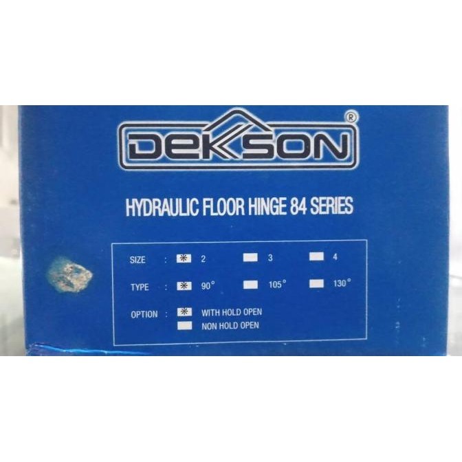 Floor Hinge Dekson 84 + Stang + Top Pivot Engsel Tanam Pintu Kaca