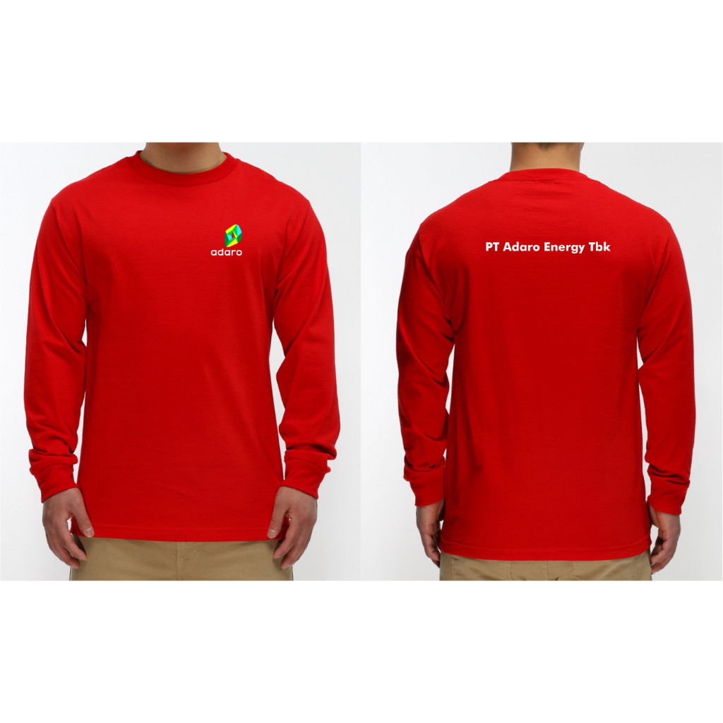 [NMDS COMPANY] PREMIUM CREWNECK T-SHIRT KAOS PT ADARO ENERGY LENGAN PANJANG