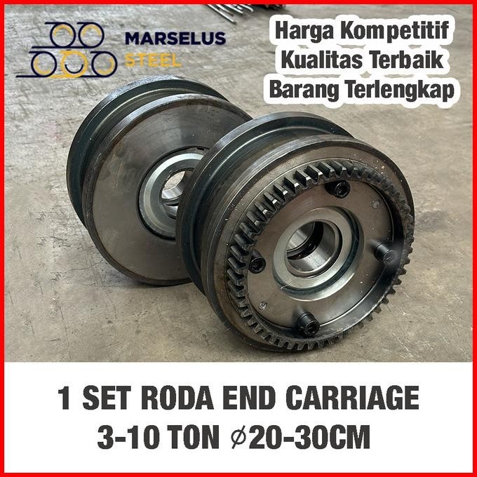 Roda End Carriage Saddle Crane Forged Steel - Kuat Tahan Lama 3-10 TON