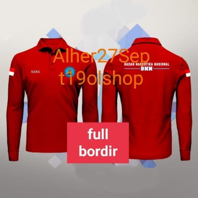 Kaos Bnn Baju Bnn Seragam Bnn Polo Shirt Bnn Kaos Katun Bnn Kaos Kerah