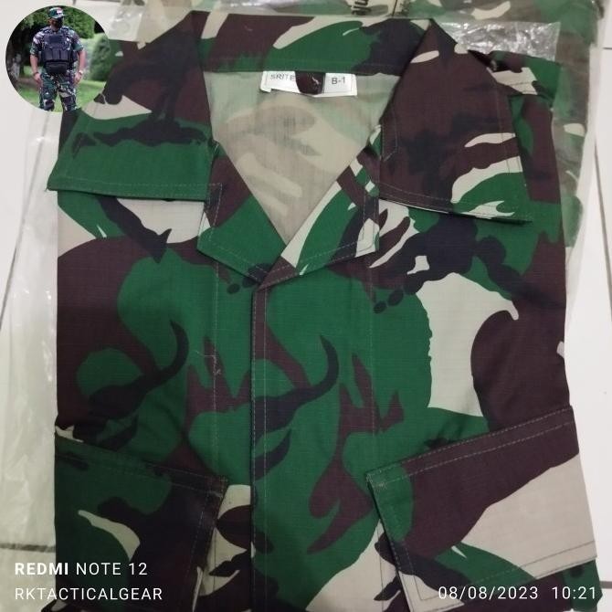 Baju Seragam Pdl Loreng Tni Ad Sritex - Pembagian Pt. Panca Prima