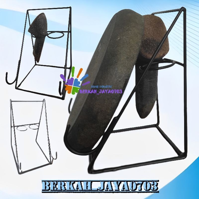 rak cobek, rak penyimpanan cobek murah / tempat cobek/ dengan satu cobek / tatakan cobek /dudukan co