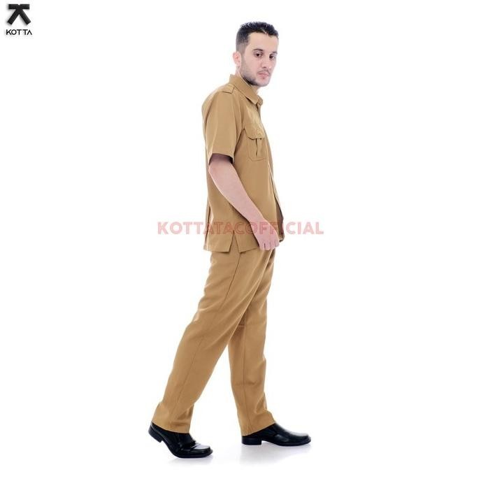 Seragam Pns Khaki Muda Pria - Seragam Pemda