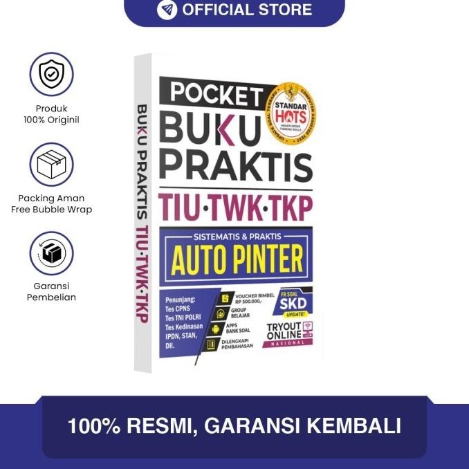 

Buku CPNS Kedinasan Pocket Praktis TIU TWK TKP HOTS Terbaru