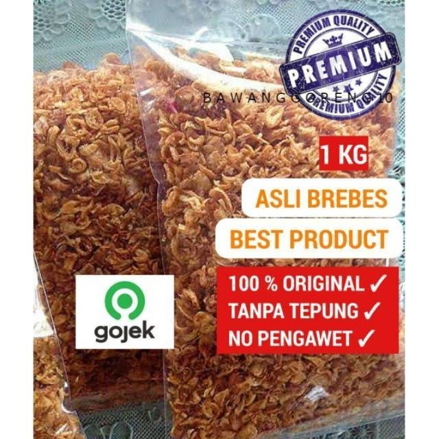 

STOK TERBATAS 1 KG BAWANG GORENG ASLI BREBES TANPA TEPUNG 1KG Bawang Merah Goreng