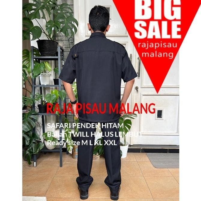 Safari Hitam Pendek Safari Pria Safari Satpam Seragam Driver