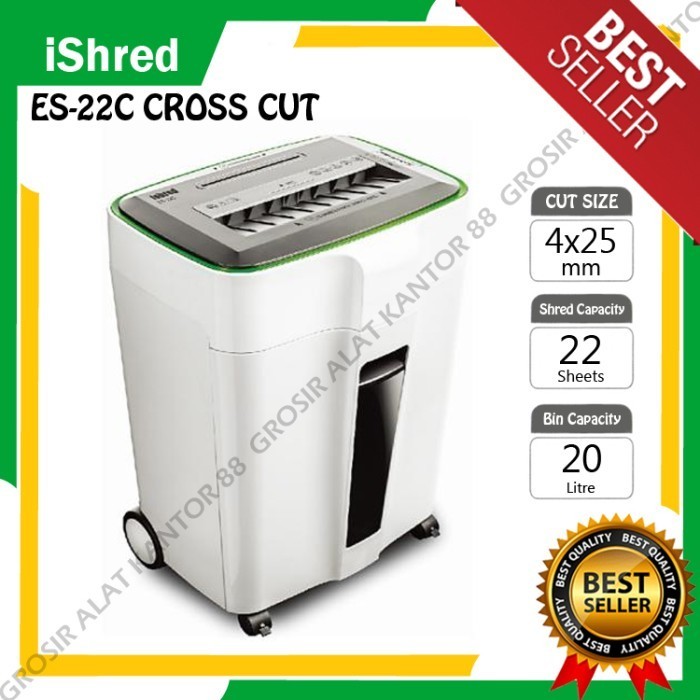 

Paper Shredder ISHRED ES-22C / Mesin Penghancur Kertas iSHRED ES22C