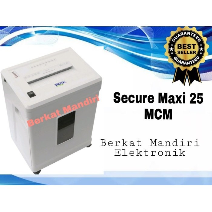 

Secure Maxi 25MCM Paper Shredder Micro Cut - Penghancur Kertas Secure