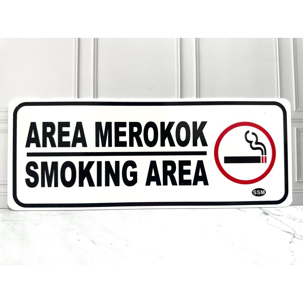 

Sign Akrilik Label BESAR AREA MEROKOK SMOKING AREA
