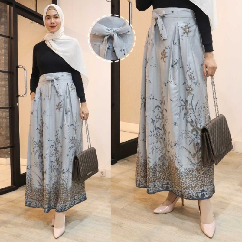 [EXCLUSIVE] MODEL TERKINI Rok Panjang Wanita Batik Modern Fashion Muslim Terbaru Murah