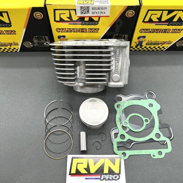 BLOK SEHER MIO M3 FINO FI 125 X RIDE 125 ORIGINAL RVN PLUS PISTON KIT