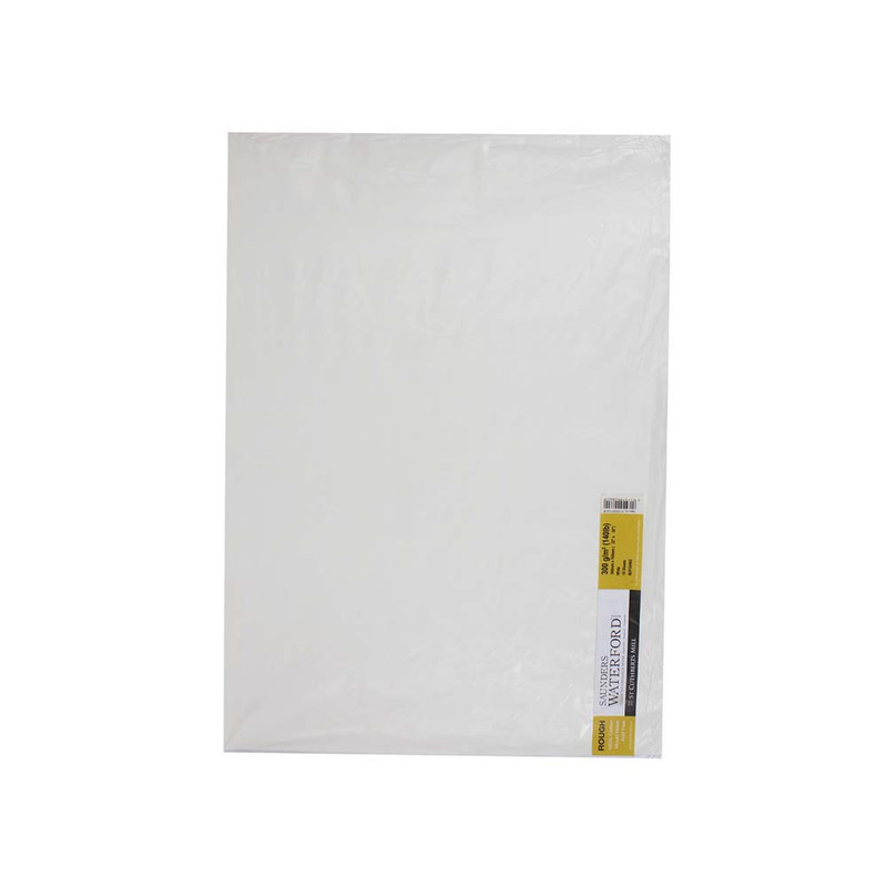 

St Cuthberts Mill Saunders Waterford Rough Grain White (4 Deckle Edges) 560X760Mm 300G