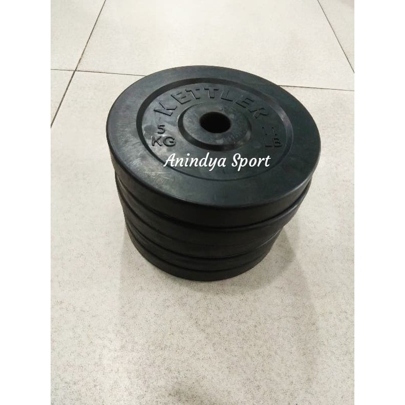 Kettler Rubber Plate 5Kg - Piringan Dumbell / Barbell Karet