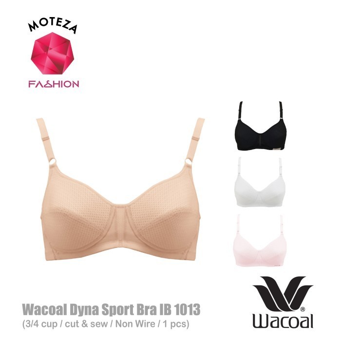 Wacoal Dyna Sport Bra - Ib 1013 - 3/4 Cup - Non Wire (Tanpa Kawat)