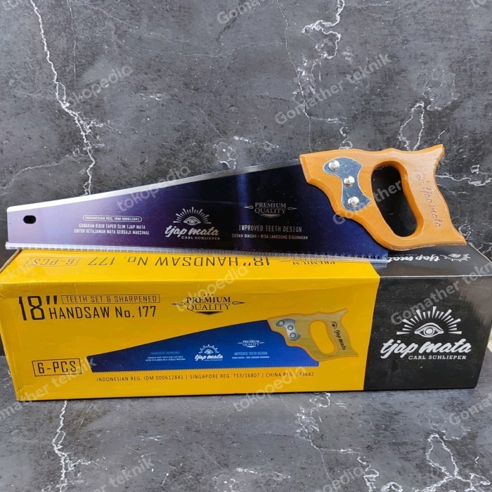 Gergaji Kayu Cap Mata 16 Inch Potong Belah Kayu Jap Mata