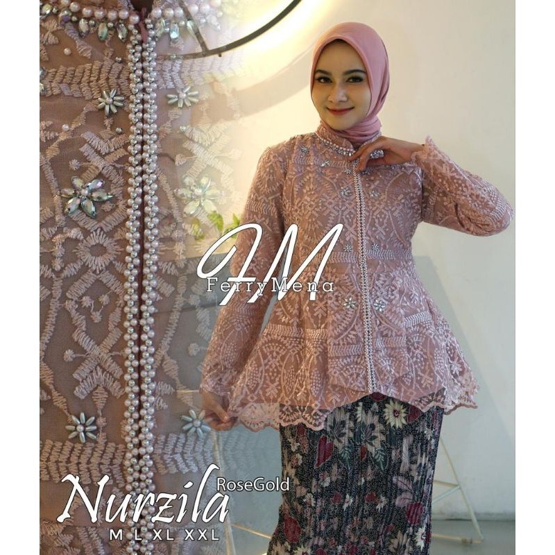[EXCLUSIVE] MODEL TERKINI Realpict kebaya aqila fm//kebaya brokat wisuda//brokat pesta remaja/kebaya