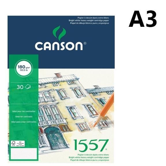 

Canson 1557 Dibujo Drawing Pad A3 180Gsm